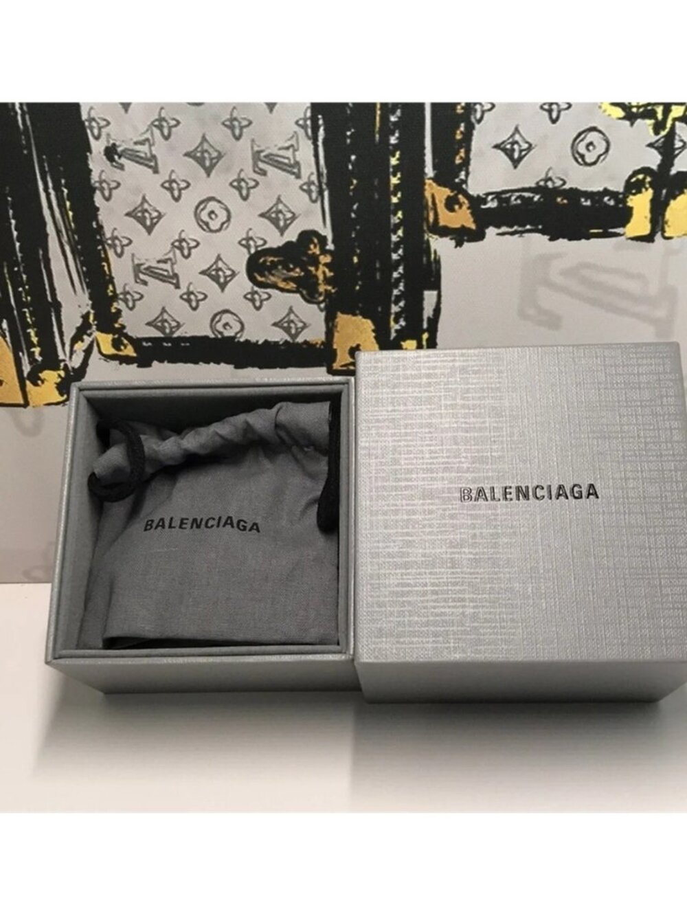 Balenciaga Double-Ended Crystal-Pavé Earrings – New & 100% Authentic - Picture 4 of 9